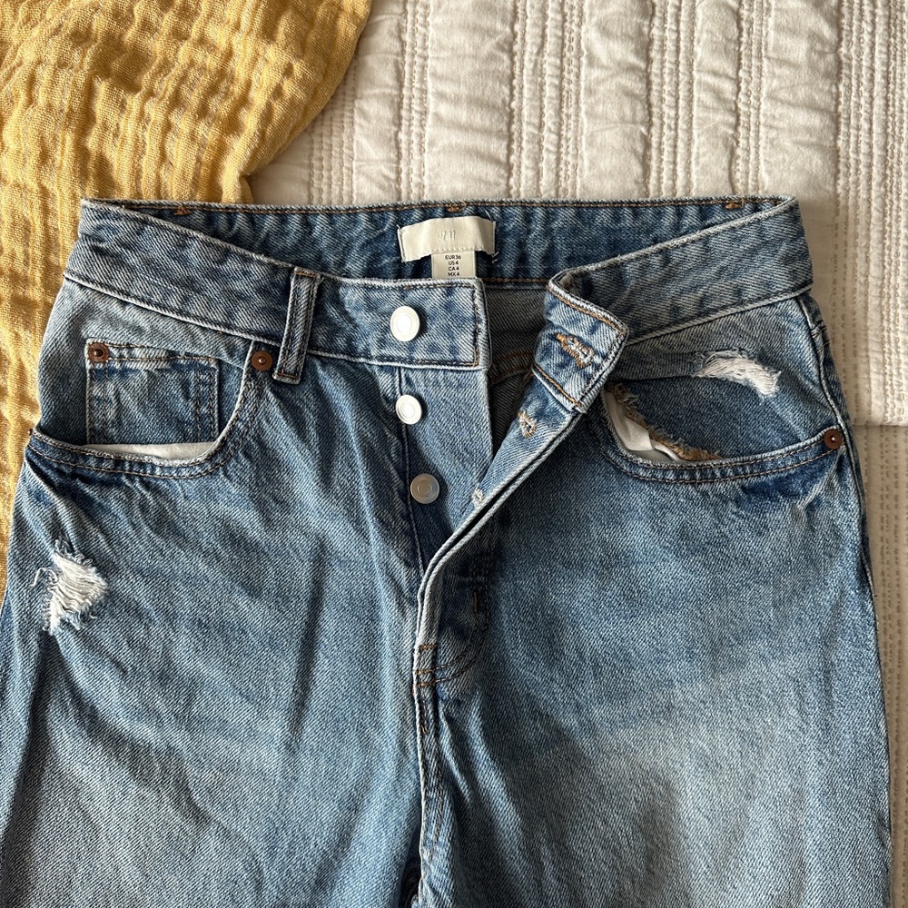 H&M Flared High Rise Ankle Jeans